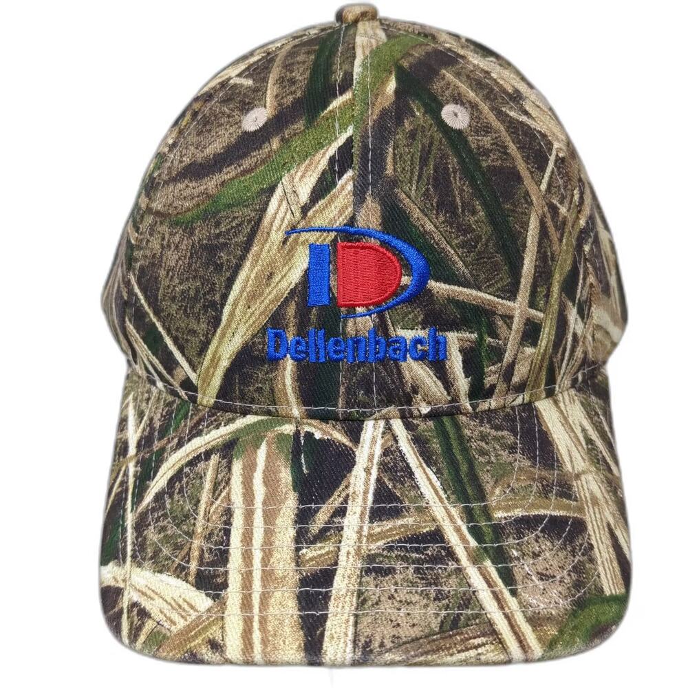Kati Baseball Cap Green Brown OS Mossy Oak Camo Strapback Embroidered Hat
